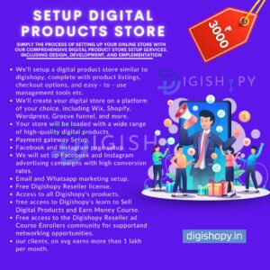 Setup Complete Digital Products Store