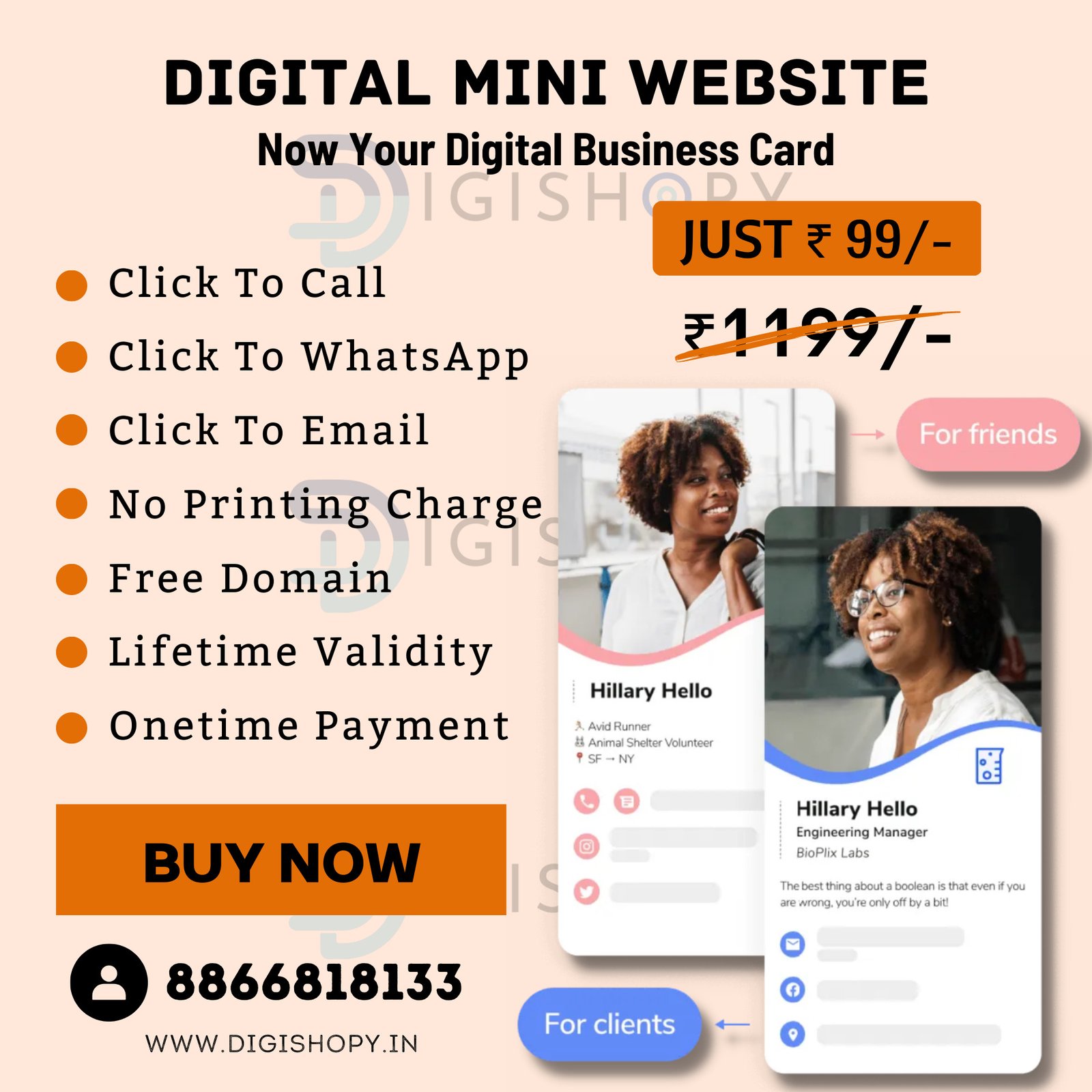 Digital Business Visiting Card (Mini Website)