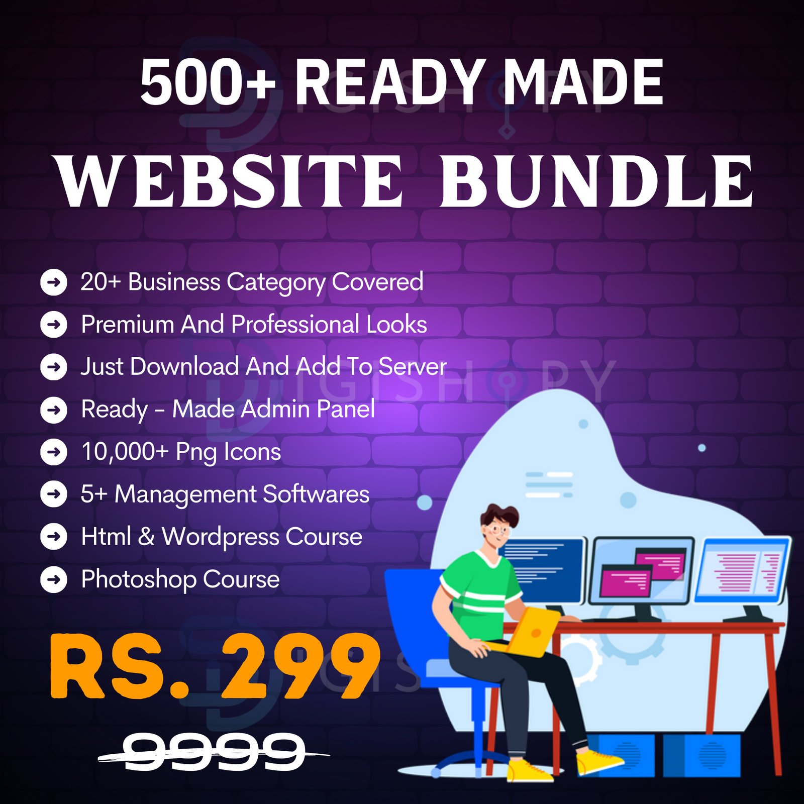 500+ Ready Made Website Design Bundle
